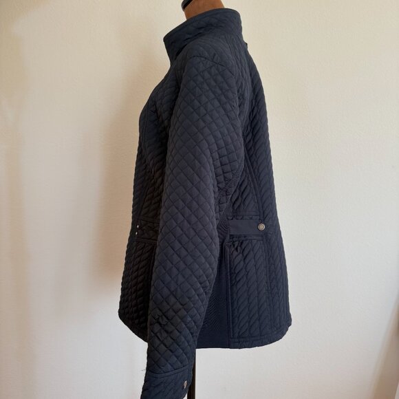Weatherproof® Women's Size XL Navy Blue Quilted Jacket with Side Stretch - Picture 5 of 16